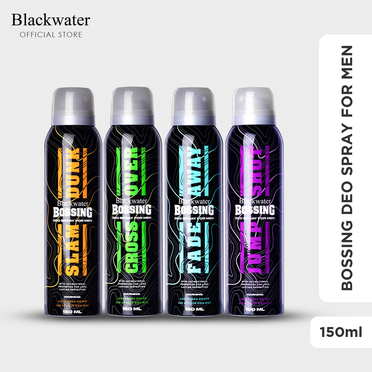 BLACKWATER BOSSING DEO SPRAY FOR MEN 150ML