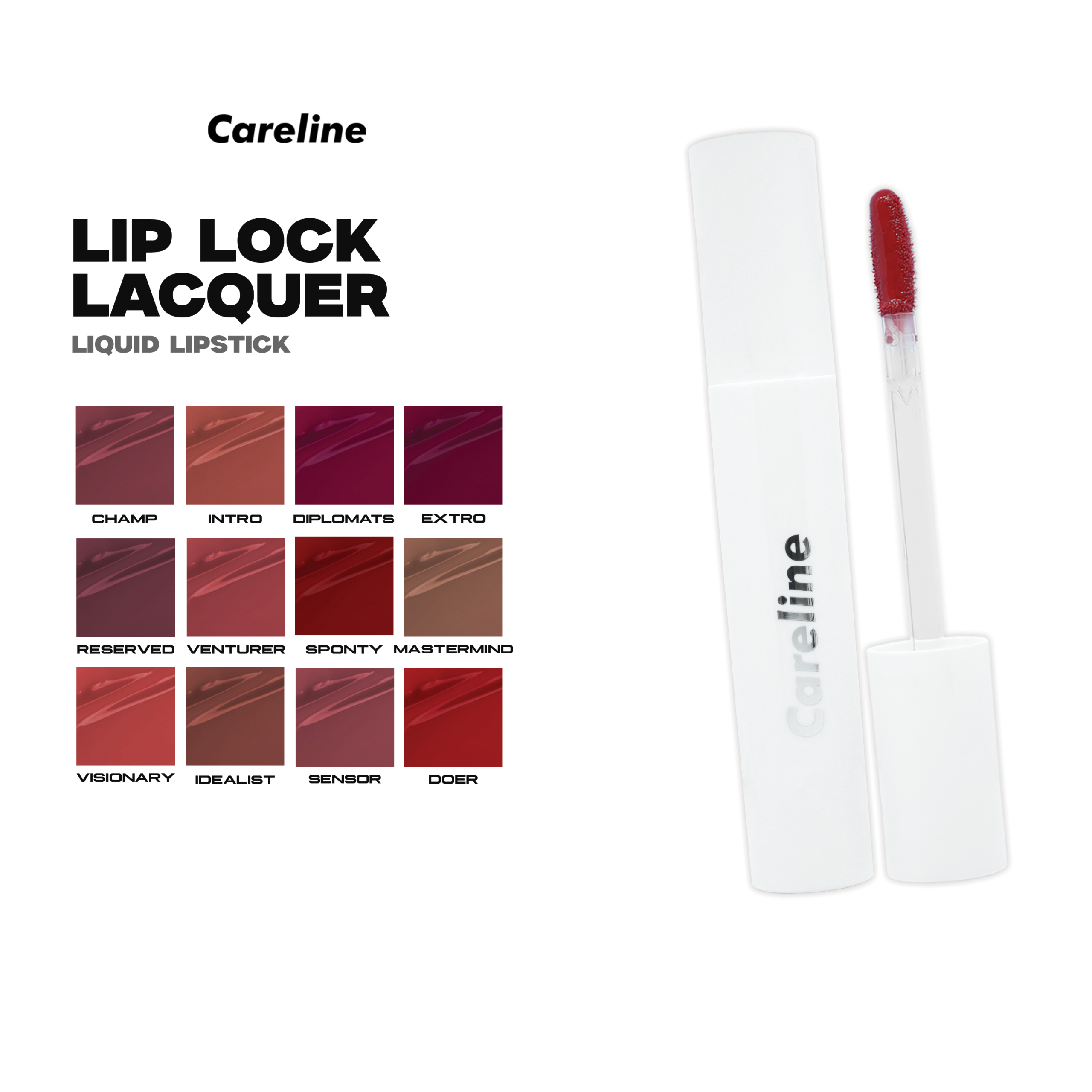 Careline Lip Lock Lacquer 4.5g