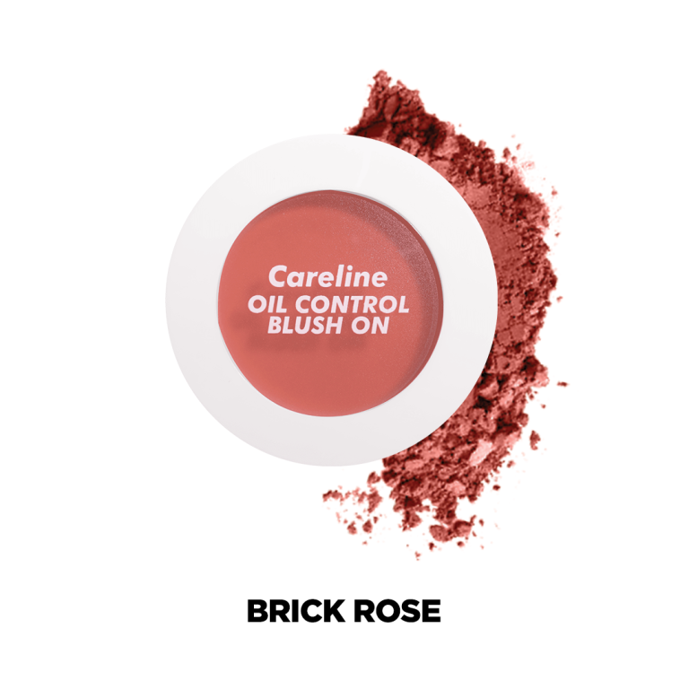 CARELINE SINGLE BLUSH ON - SINGLE BLUSH-ON - BRICK ROSE