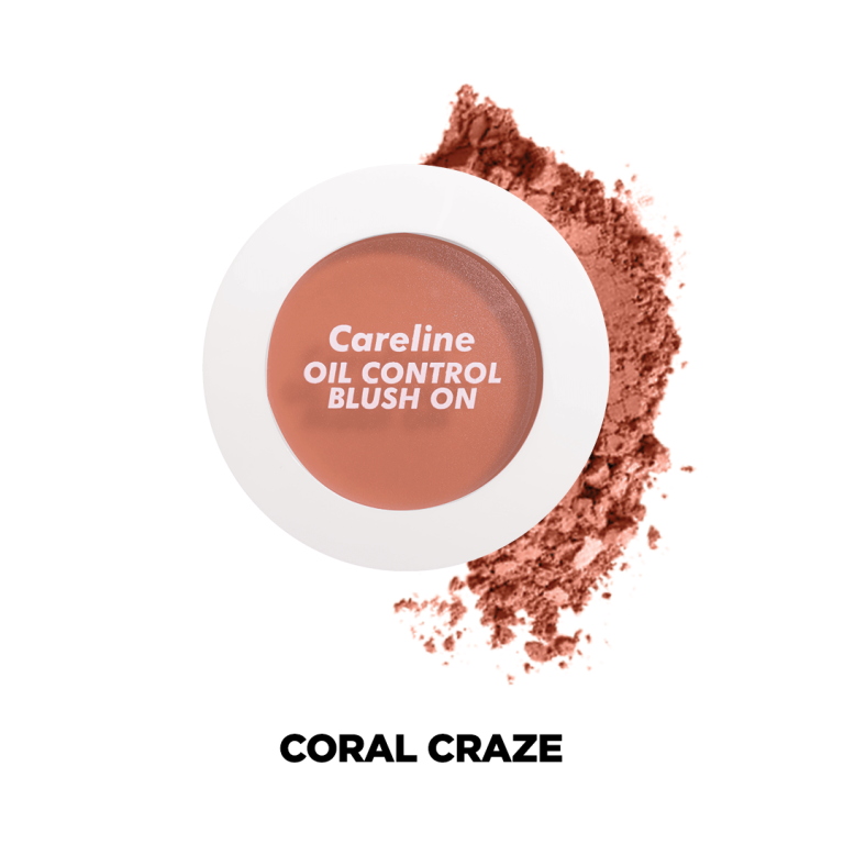 CARELINE SINGLE BLUSH ON - SINGLE BLUSH-ON - CORAL CRAZE