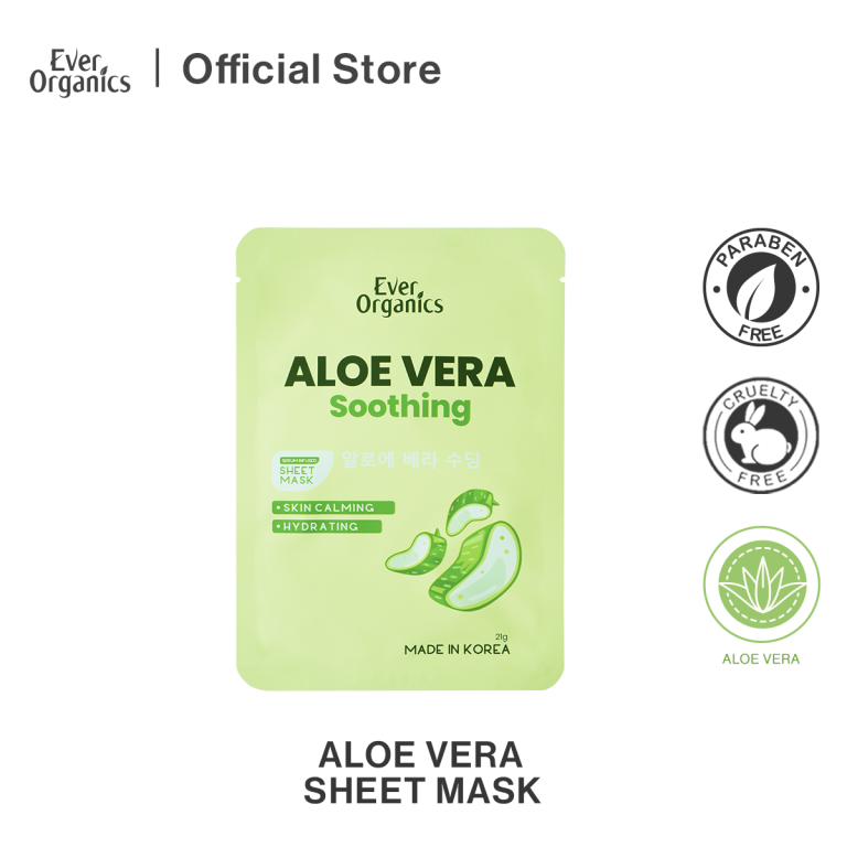 EO ALOE VERA SOOTHING SERUM INFUSED SHEET MASK