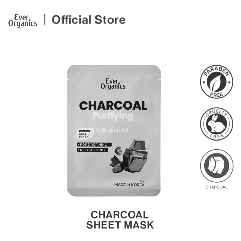 EO CHARCOAL PURIFYING SERUM INFUSED SHEET MASK