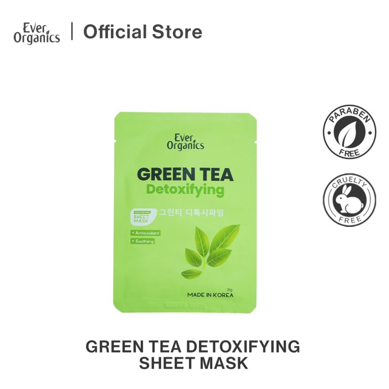 EO GREEN TEA DETOXIFYING SHEET MASK
