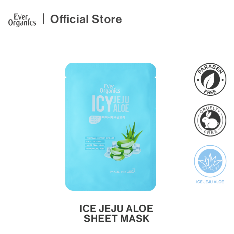 EO ICE JEJU ALOE SERUM SHEET MASK