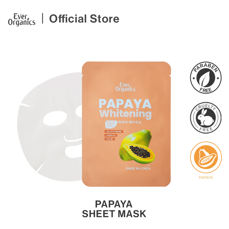 EO PAPAYA WHITENING SERUM SHEET MASK 1