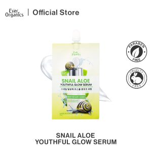 Ever Organics Snail Aloe Youthful Glow Serum- 30G