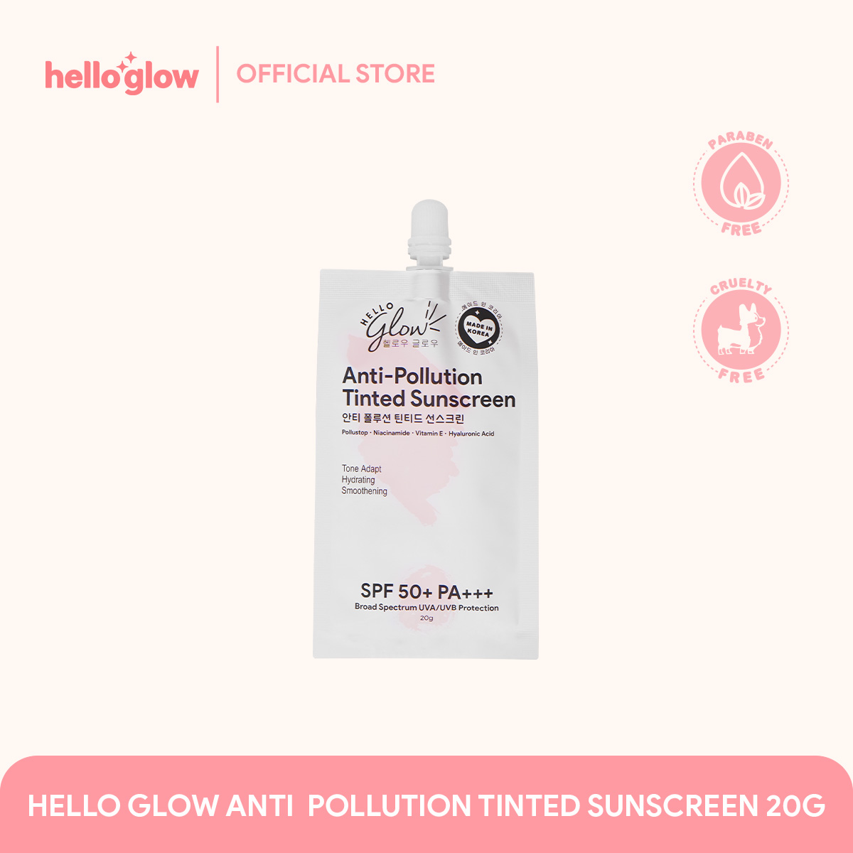 HELLO GLOW ANTI-POLLUTION TINTED SUNSCREEN 20g