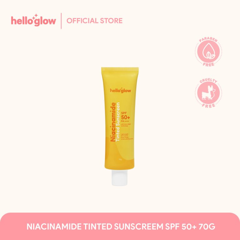 HELLO GLOW - NIACINAMIDE TINTED SUNSCREEM SPF 50+ 70G