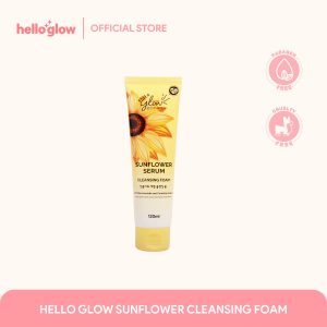 HELLO GLOW SUNFLOWER SERUM CLEANSING FOAM 120ML