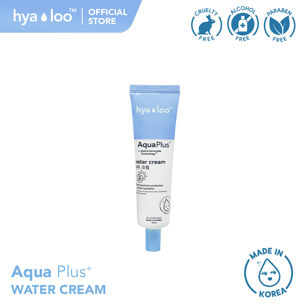 HYALOO AQUA PLUS WATER CREAM SPF 50 PA+++ 50ML