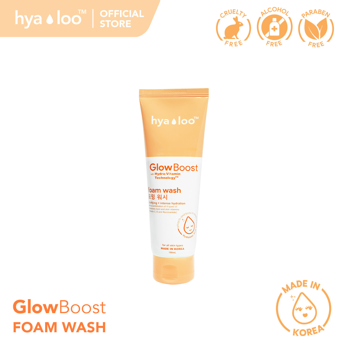HYALOO GLOW BOOST FOAM WASH 100ML