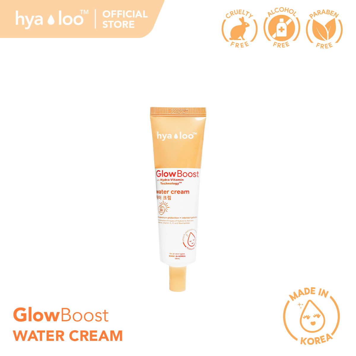 HYALOO GLOW BOOST WATER CREAM SPF 50 PA +++ 50ML